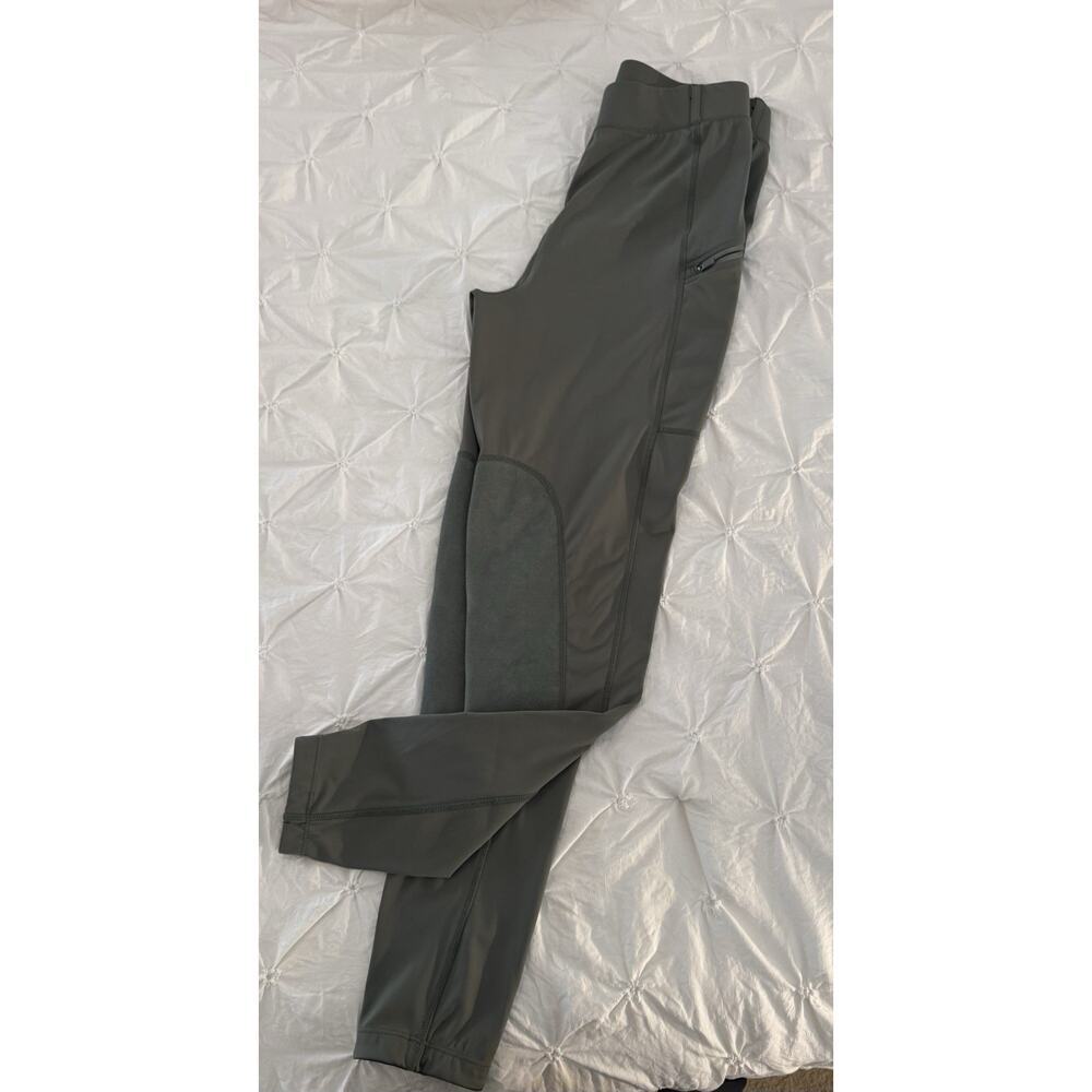 Willit Women's Tights Olive Green Horse Riding Pants Zipper Pockets M